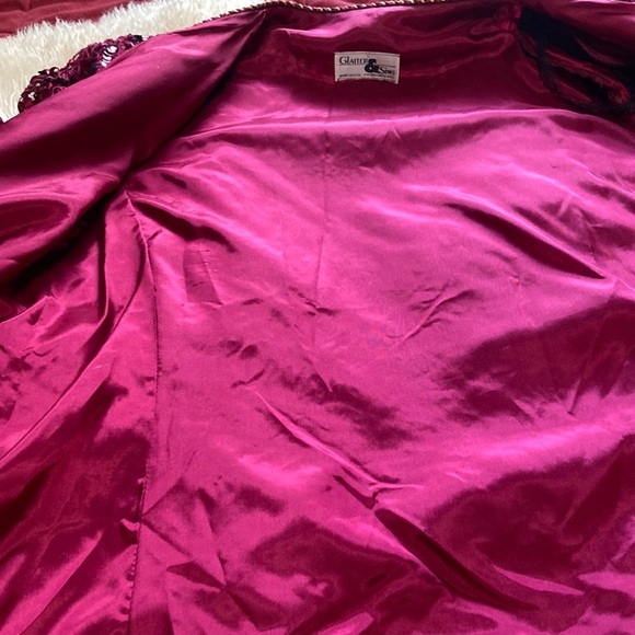 Pink Sequin Blazer Jacket for Special Occasions - Picture 5 of 11